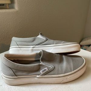 Gray slip on vans size 7.5